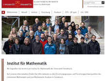 Tablet Screenshot of mathematik.uni-osnabrueck.de