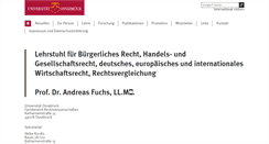 Desktop Screenshot of fuchs.jura.uni-osnabrueck.de