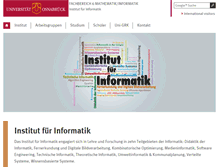 Tablet Screenshot of informatik.uni-osnabrueck.de