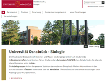 Tablet Screenshot of biologie.uni-osnabrueck.de